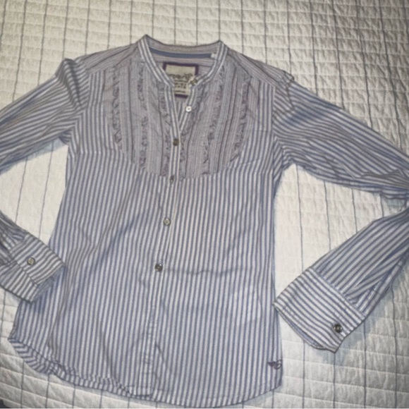 Espirit Long Sleeve Button Down Blouse Size 0 - Picture 1 of 10